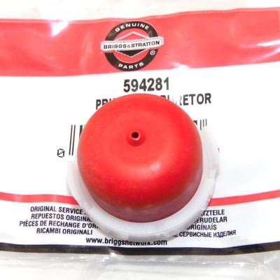</b> Press into<b> primer</b> cavity lining up locking tabs with locking slot in cavity. . Briggs and stratton 450 series primer bulb replacement